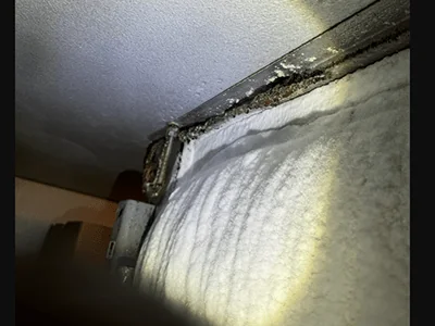 Found-evaporator-completely-iced-over