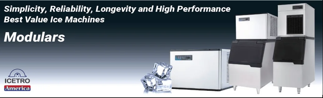 Modular commercial ice machine