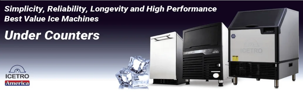 Under counter commercial ice machine