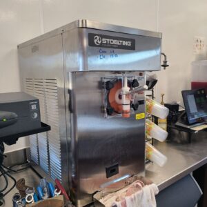 The Famous Strawberry frozen drink machine at Salad n Go was feeling poorly. After a good tightened micro switch wiring she is singing songs of joy.