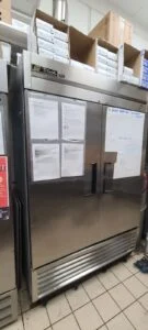 This True upright two door at Auntie Annes ran a good race but it's time to give up the ghost. Condemned compressor and an internal leak. New unit needed.