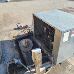 When the beer cave gets hot that's trouble. The condenser fan motor stopped and that stopped the cooling. Fortunately we were able to replace the motor and capacitor to get the beverages back in acceptable drinking temperature.