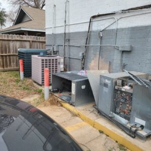 Replace condenser fan motor on this walkin. Still hasn't been maintained well.