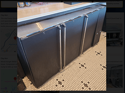 Repaired Dual Temp Glastender Reach-In