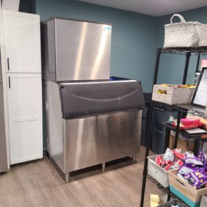 Donated this ice machine and bin to a good church