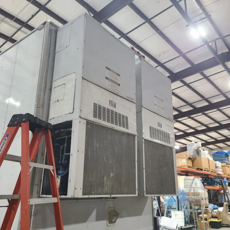 This MRI mobile unit was running super high pressure due to poor cleaning if coils. Just spraying the surface doesn't cut it. Cleaned front to back is proper