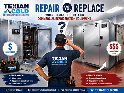 Repair vs. Replace: Commercial Refrigeration Equipment | Texian Cold