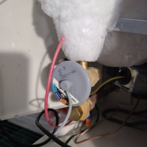 Walkin freezer just sysying around 16 degrees. Remicwd debris from TEV screen and let'r looae.