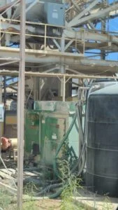 This chiller was cleaned by the customer to try and remove the cement dust. Too much. Will need another condenser coil. Found...