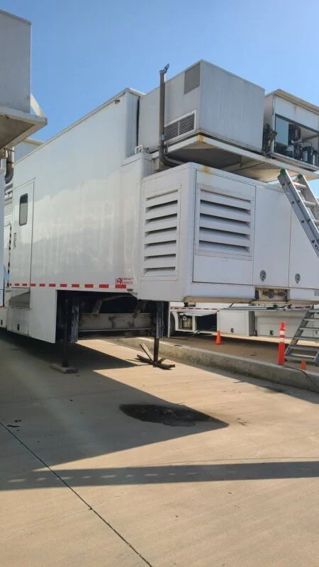 This mobile unit is leaving for a new home soon. A good going over to insure tip top working order on the ac and chiller