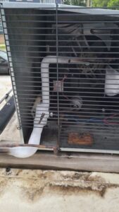 Beer cave evaporator frozwme over due to bad defrost timer.