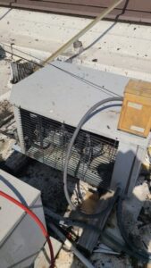 This high heat coupled with a previous contractor not using the correct motor caused tge motor to burn out. Fiddlesticks!