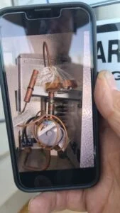 This walkin was installed but never finished. The TEV bulb was never set and the filter was plugged with debris