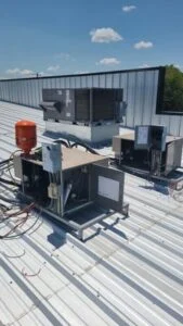 Connected and started both walkins in this new restaurant in Axtell