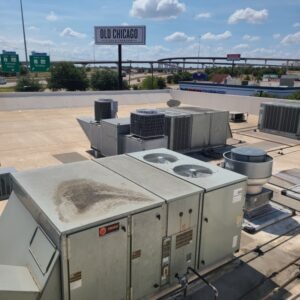 They cool tbe make up air before it goes to the kitchen. Replaced a bad compressor to.keep it cold