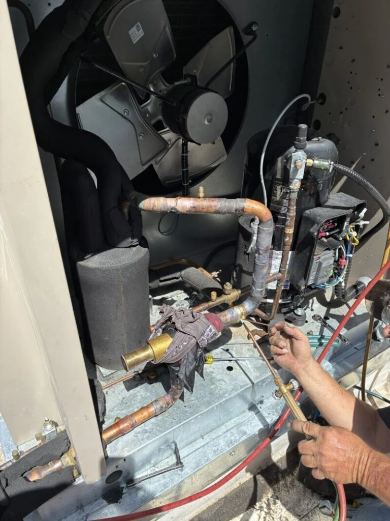 Backwards Rooftop Crankcase Regulator at a Waco Research Facility